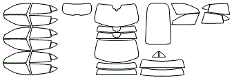 Tint Kit pattern for the 2022 Porsche Taycan