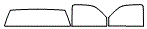 Tint kit pattern for the 1999 GMC Pickup