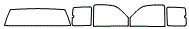 Tint kit pattern for the 1999 GMC Pickup