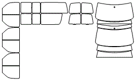 Tint Kit pattern for the 2026 Chevrolet Express