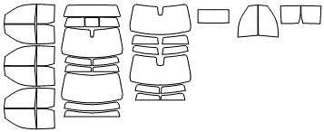 Tint Kit pattern for the 2021 GMC Sierra