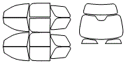 Tint Kit pattern for the 2013 GMC Acadia