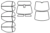 Tint Kit pattern for the 2013 SmartCar ForTwo