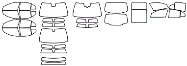 Tint Kit pattern for the 2015 Mercedes Benz C300