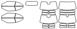 Tint Kit pattern for the 2023 Mercedes Benz C-Class Cabriolet