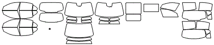 Tint Kit pattern for the 2026 Mercedes Benz C-Class Sedan