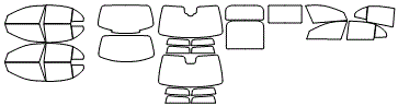 Tint Kit pattern for the 2023 Mercedes Benz E-Class Sedan