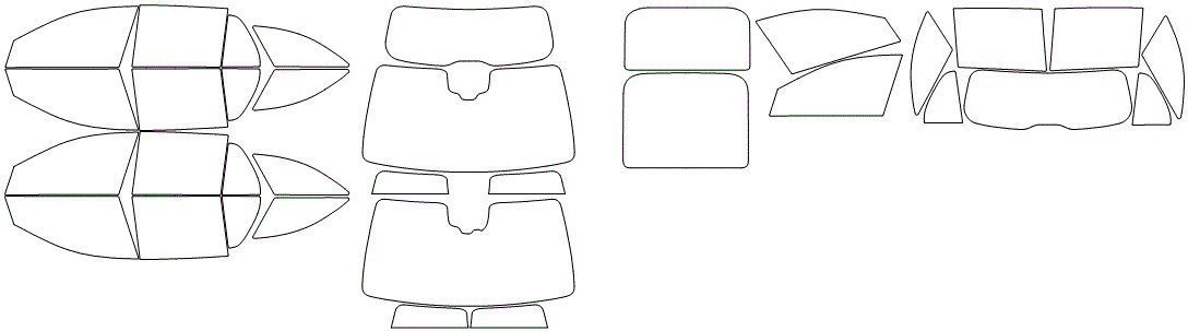 Tint Kit pattern for the 2023 Mercedes Benz E-Class Wagon