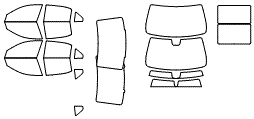 Tint Kit pattern for the 2011 Mercedes Benz E550