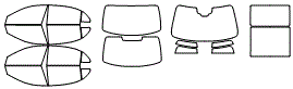 Tint Kit pattern for the 2018 Mercedes Benz S-Class Sedan
