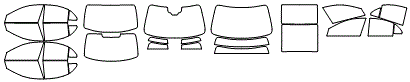 Tint Kit pattern for the 2014 Mercedes Benz S550