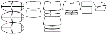 Tint Kit pattern for the 2026 Mercedes Benz S-Class Sedan