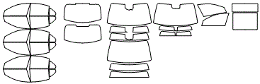 Tint Kit pattern for the 2026 Mercedes Benz S-Class Sedan