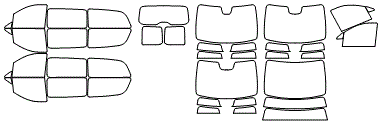 Tint Kit pattern for the 2023 Mercedes Benz Metris