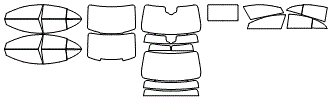 Tint Kit pattern for the 2023 Mercedes Benz CLS 4-Door Coupe