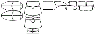 Tint Kit pattern for the 2022 Mercedes Benz A-Class Hatchback