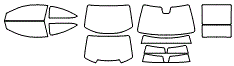 Tint Kit pattern for the 2015 Mercedes Benz C250