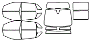 Tint Kit pattern for the 2015 Mercedes Benz B-Class Electric Drive