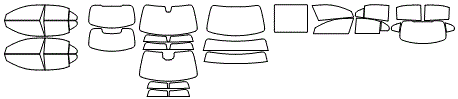 Tint Kit pattern for the 2022 Mercedes Benz A-Class Sedan