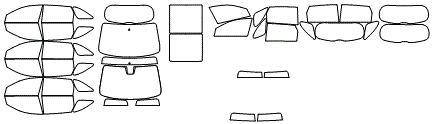 Tint Kit pattern for the 2017 Kia Sorento