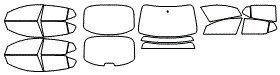 Tint Kit pattern for the 2014 Kia Optima