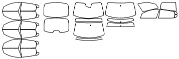 Tint Kit pattern for the 2020 Kia Optima