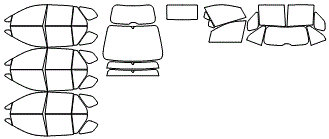 Tint Kit pattern for the 2013 Kia Rondo