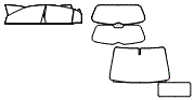 Tint Kit pattern for the 2011 Kia Rio 5