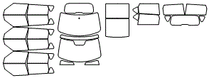 Tint Kit pattern for the 2016 Kia Soul