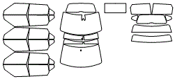 Tint Kit pattern for the 2025 Kia Soul (Canada)