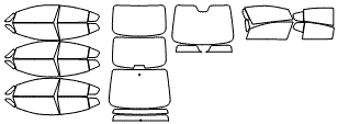 Tint Kit pattern for the 2015 Kia Forte