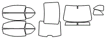 Tint Kit pattern for the 2011 Kia Forte