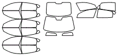 Tint Kit pattern for the 2020 Kia Cadenza