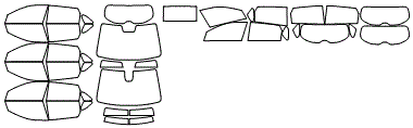 Tint Kit pattern for the 2018 Kia Niro Hybrid