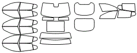 Tint Kit pattern for the 2023 Kia Stinger