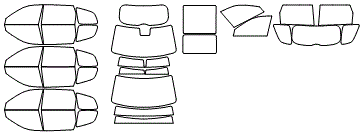 Tint Kit pattern for the 2021 Kia Telluride
