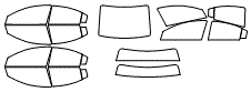 Tint Kit pattern for the 2012 Mitsubishi Galant