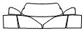 Tint Kit pattern for the 1992 Mitsubishi Mirage