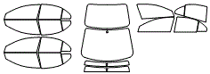 Tint Kit pattern for the 2016 Mitsubishi Lancer Evolution