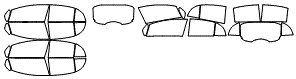 Tint Kit pattern for the 2017 Mitsubishi i Miev