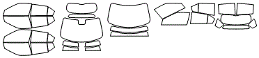 Tint Kit pattern for the 2018 Mitsubishi Eclipse Cross