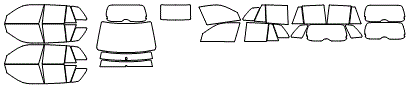 Tint Kit pattern for the 2008 Suzuki Grand Vitara