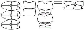 Tint Kit pattern for the 2025 Volvo S60