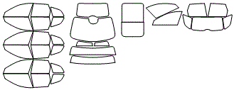 Tint Kit pattern for the 2019 Volvo XC60 Recharge