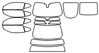 Tint Kit pattern for the 2024 Jaguar F-Type
