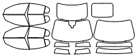 Tint Kit pattern for the 2020 Jaguar XE