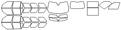 Tint Kit pattern for the 2022 Land Rover Range Rover (Previous Generation)