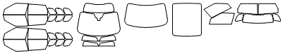 Tint Kit pattern for the 2012 Land Rover Range Rover Evoque