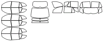 Tint Kit pattern for the 2007 Hyundai Santa Fe