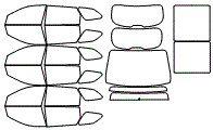Tint Kit pattern for the 2018 Hyundai Santa Fe (US only)